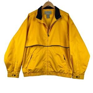 Vintage Cutter & Buck Windbreaker Mens Large L Jacket‎ Y2K Yellow Full Zip